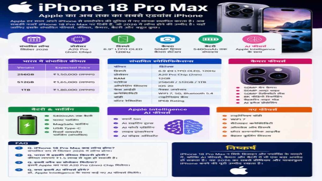 iPhone 18 pro max