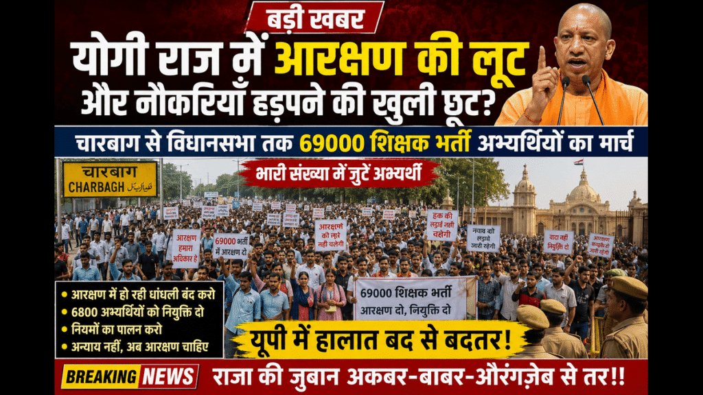 69000 Teacher Recruitment Protest