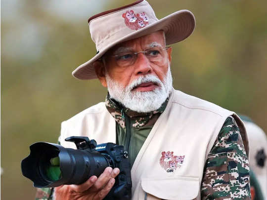 PM Modi Lion Safari 