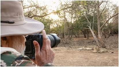 PM Modi Lion Safari 